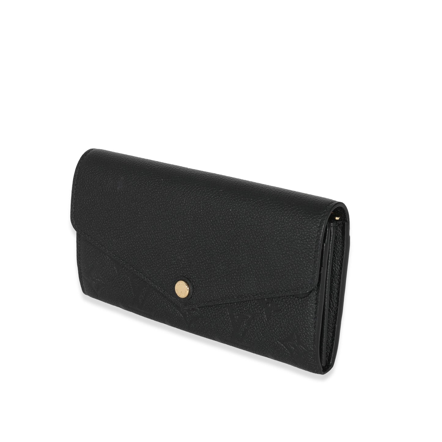 Louis Vuitton  Black Empreinte Sarah Wallet