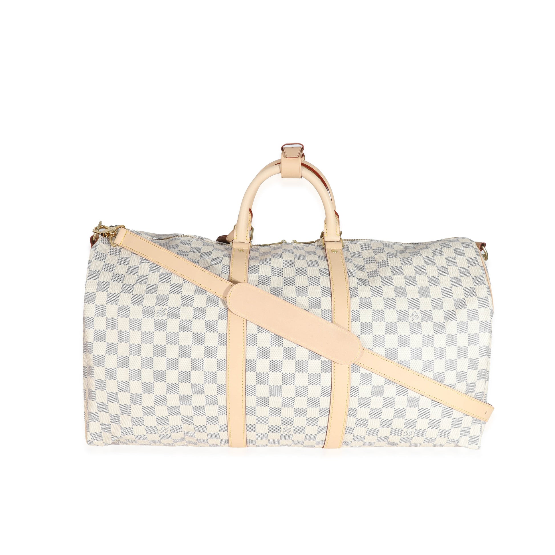 Louis Vuitton Damier Azur Canvas Keepall Bandoulière 55