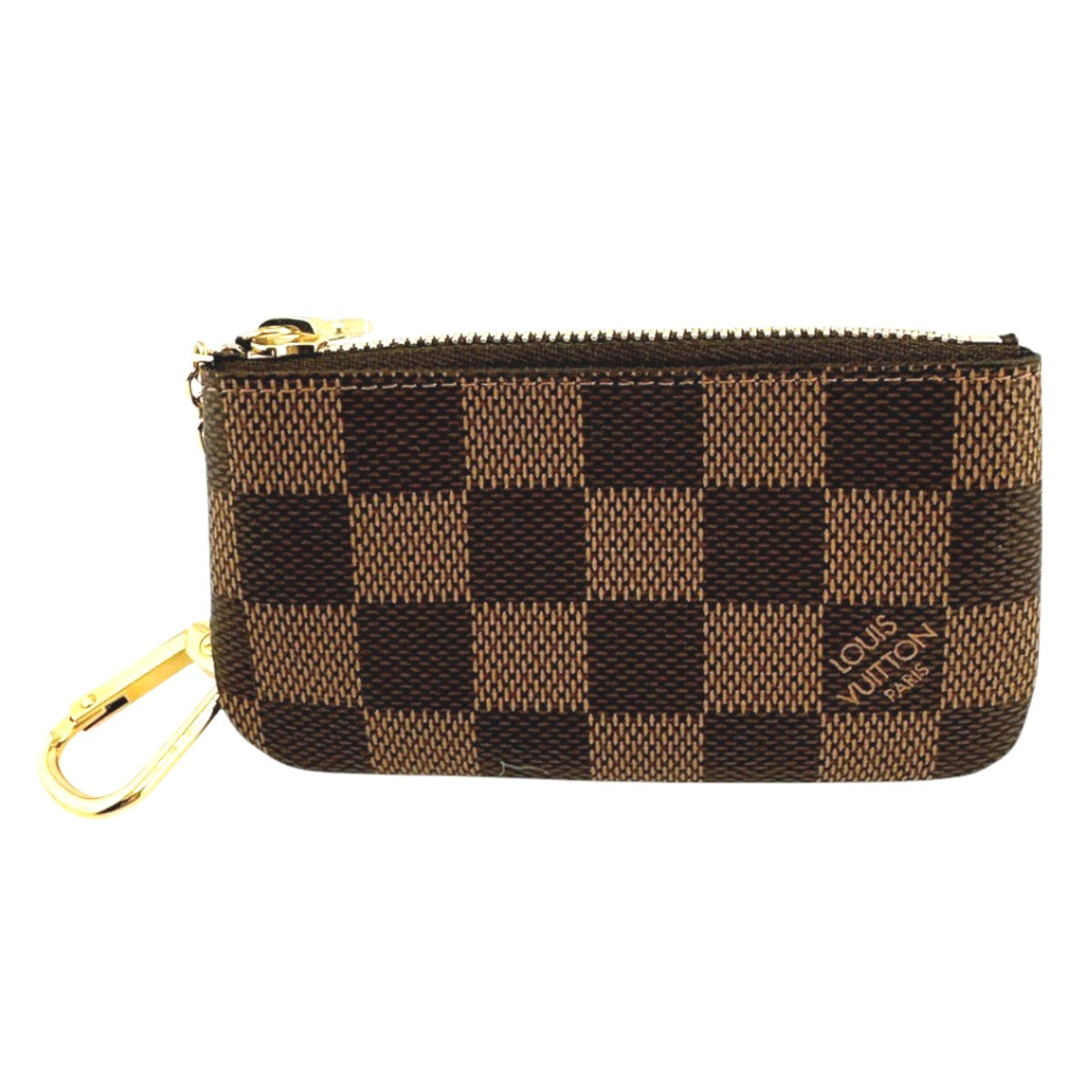 LOUIS VUITTON Key case Key holder  N62658 Damier canvas Brown Key case Key holder for coin pocket Damier Pochette Cre Women
