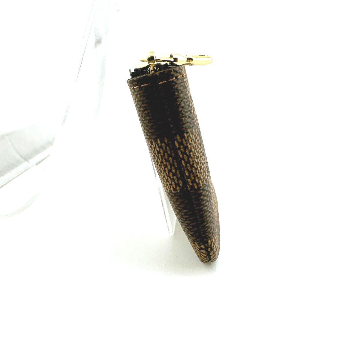 LOUIS VUITTON Key case Key holder  N62658 Damier canvas Brown Key case Key holder for coin pocket Damier Pochette Cre Women