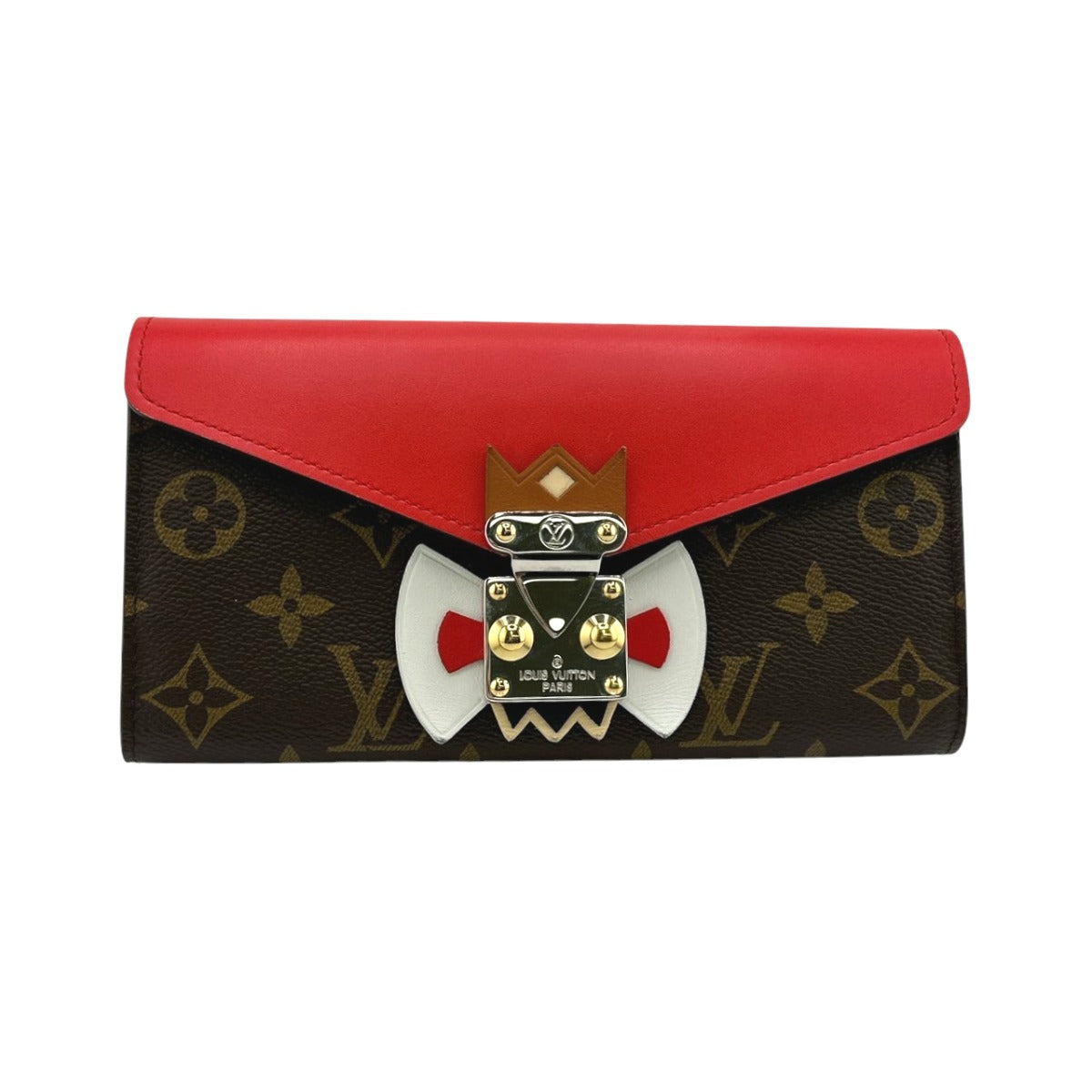 LOUIS VUITTON Long Wallet Purse M60791 Monogram canvas Brown Long Wallet Purse Monogram Portefeuille Sarah Tribal Mask Women