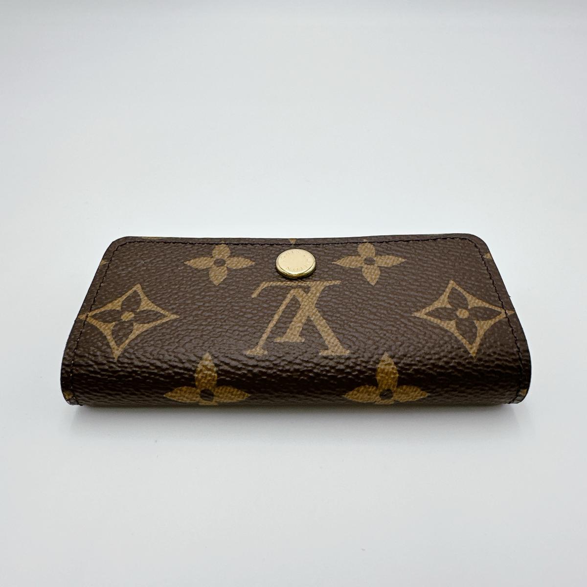 LOUIS VUITTON Key case Key holder  M69517 Monogram canvas Brown for 4 Monogram Multicles4 unisex(Unisex)