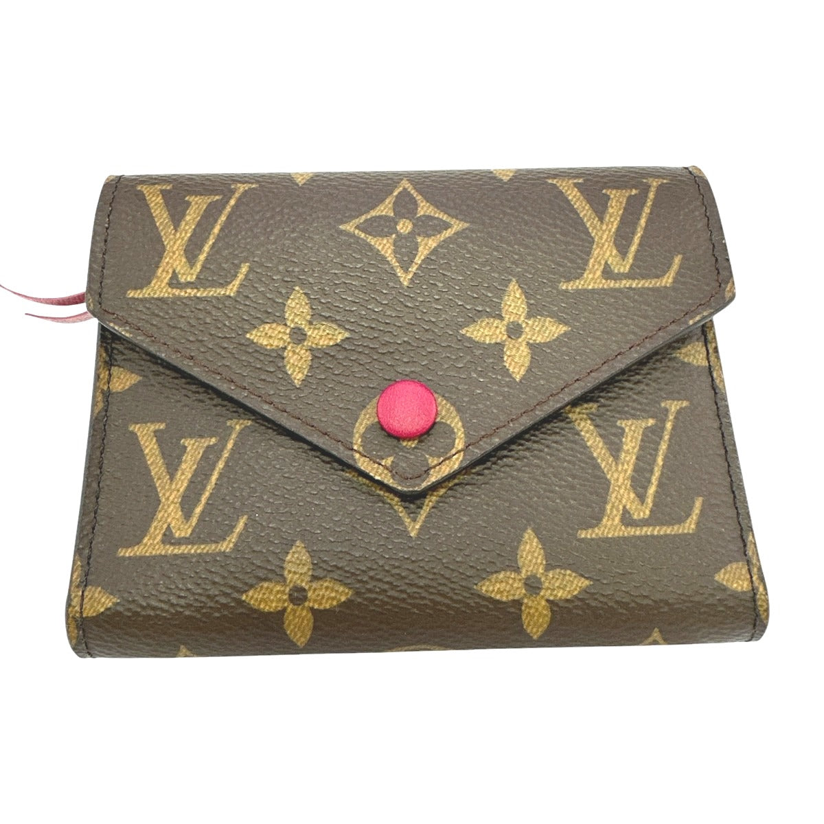 LOUIS VUITTON Coin case M41938 Monogram canvas Red Coin purse with Card Case Monogram Portefeuille Victorine Women