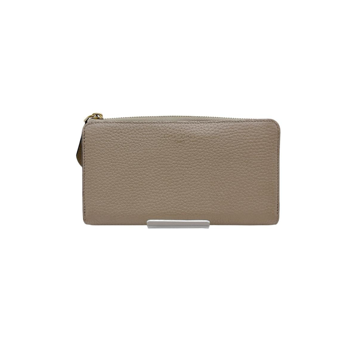 LOUIS VUITTON Long Wallet Purse M63104 Cowhide beige L-shaped fastener Taurillon Clemence Leather Portefeuille Comet Women(Unisex)
