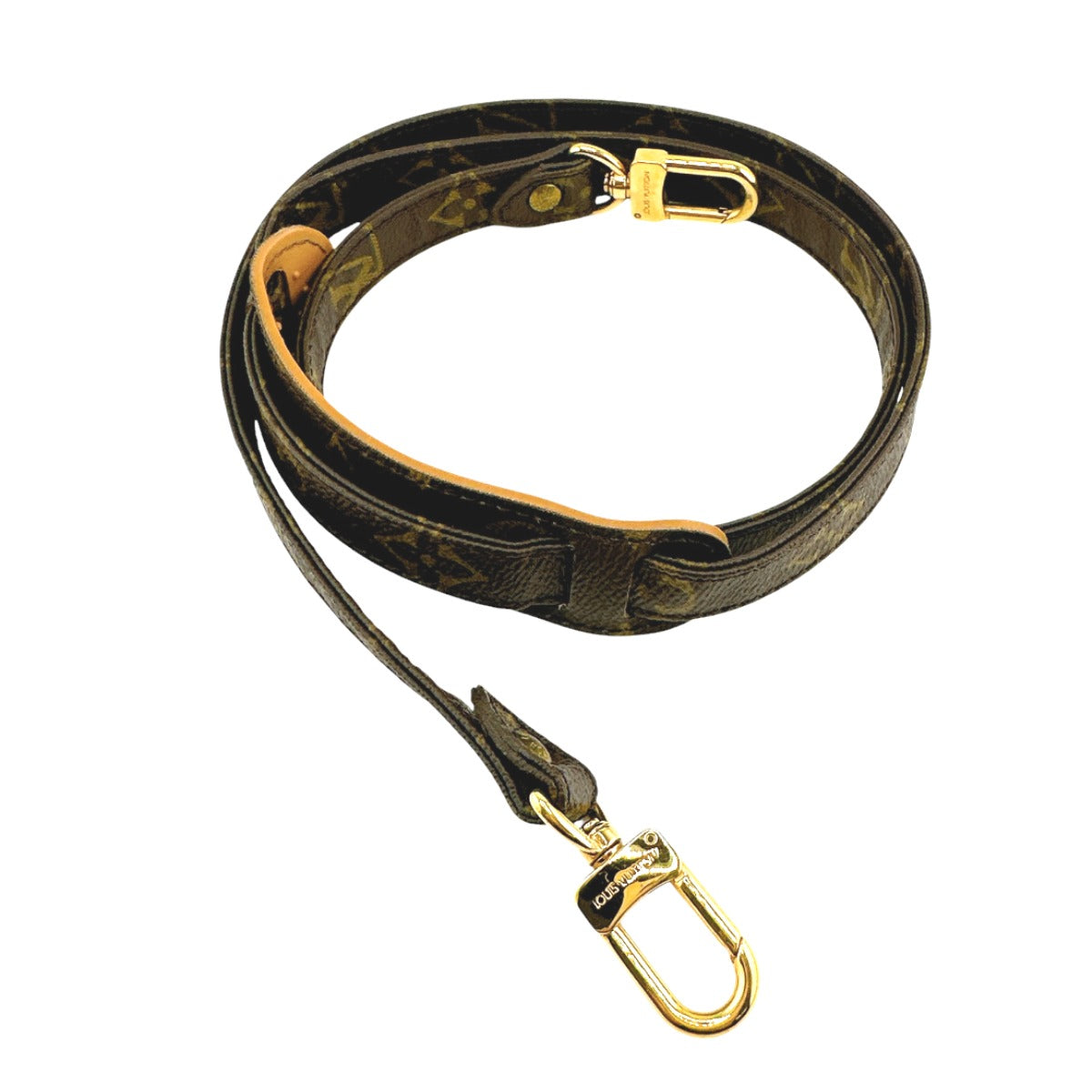 LOUIS VUITTON Shoulder strap J75011 Monogram canvas Brown strap Monogram With shoulder rest mens(Unisex)