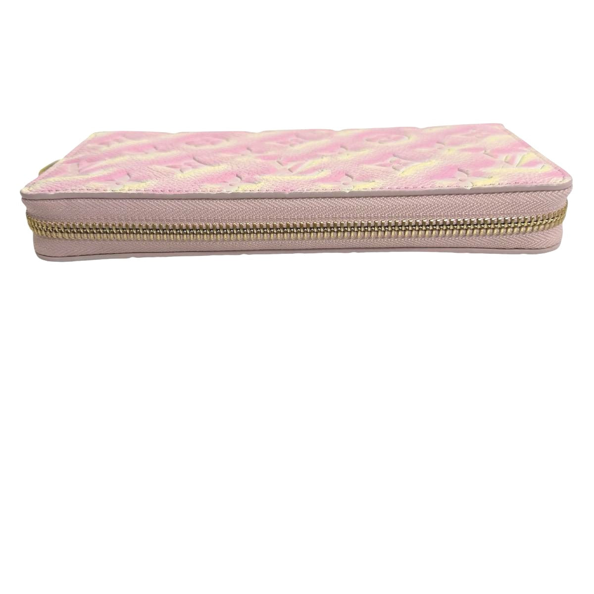 LOUIS VUITTON Long Wallet Purse M81299 Monogram Ann Platt pink Zip Around Monogram Ann Platt Zippy wallet Women