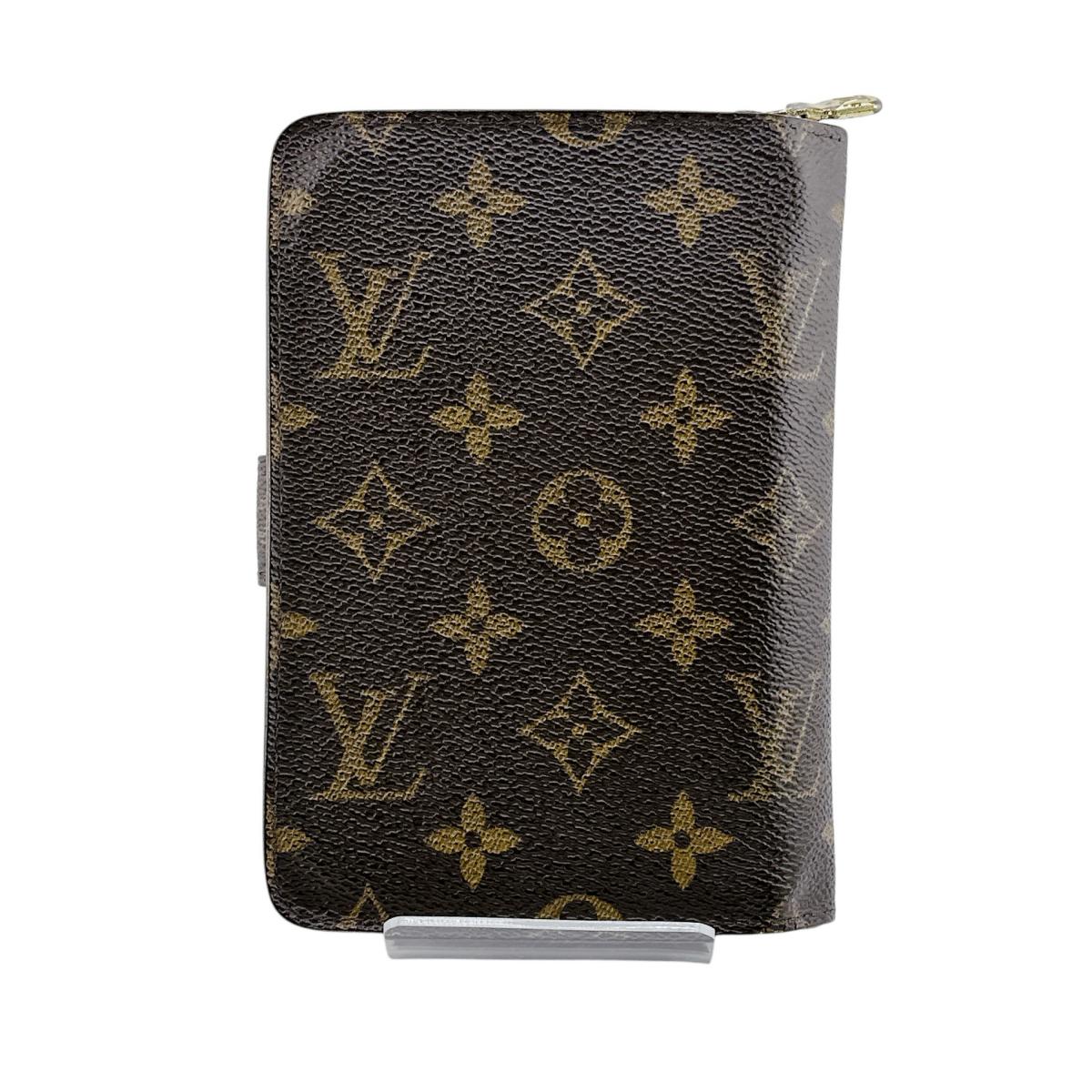 LOUIS VUITTON Bifold Wallet M61207 Monogram canvas Brown Bifold Wallet Porto Papier Zip Around Women