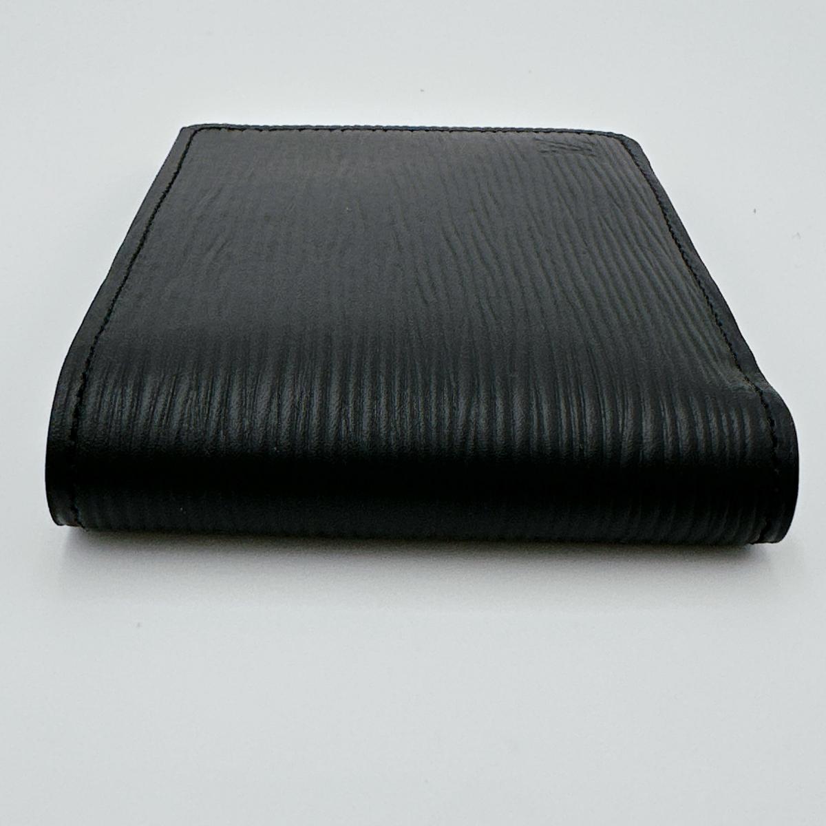 LOUIS VUITTON Bifold Wallet M60662 Epi Leather black Bifold Wallet Epi Portefeuille mens
