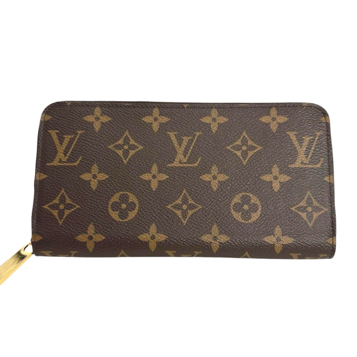 LOUIS VUITTON Long Wallet Purse M42616 Monogram canvas Brown Zip Around Monogram Zippy wallet Women
