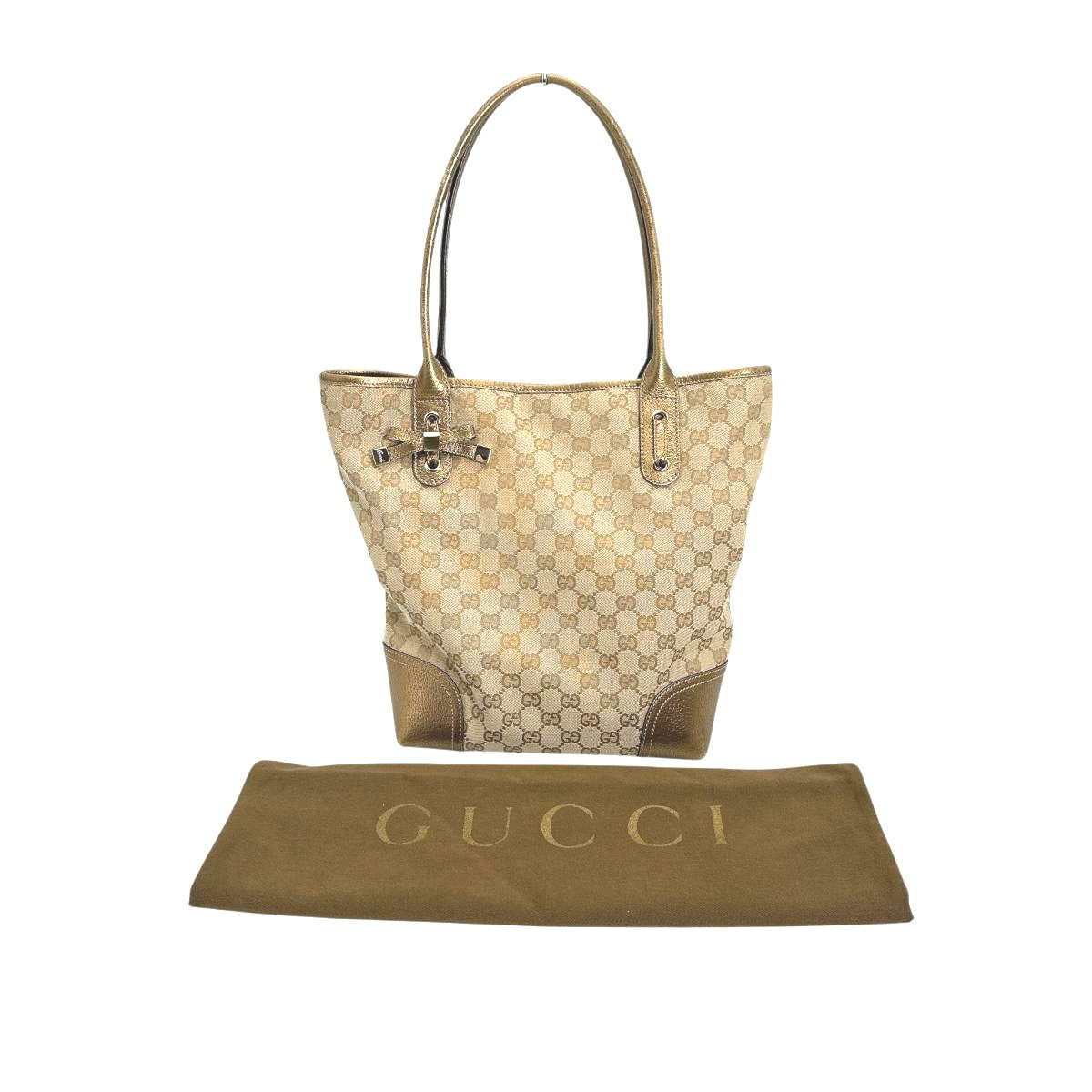 GUCCI Tote Bag 181779 GG canvas beige Handbag canvas Women