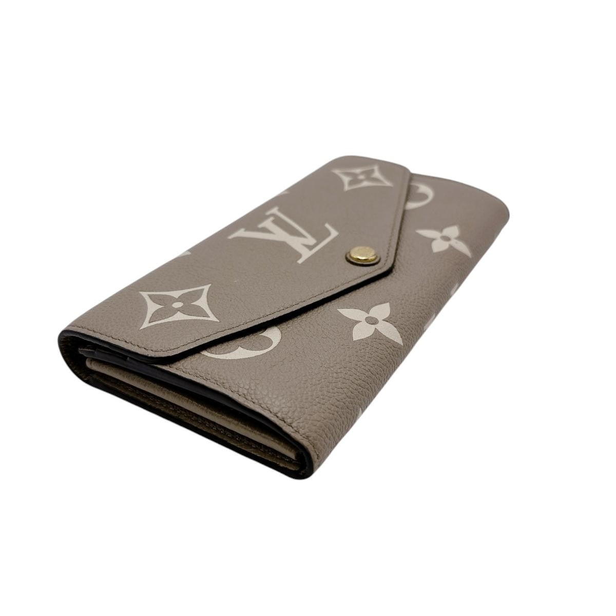 LOUIS VUITTON Long Wallet Purse M81049 Monogram Ann Platt beige Flap-type long wallet Monogram Ann Platt Portefeuille Sara Women