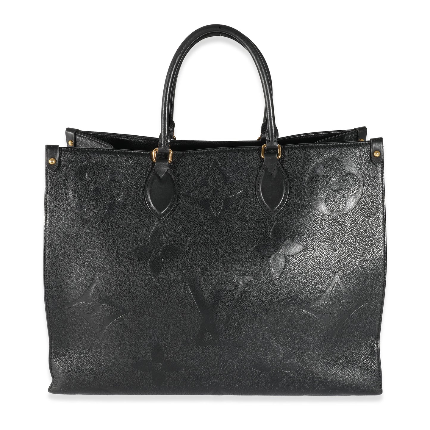 LOUIS VUITTON Black Monogram Empreinte Onthego GM