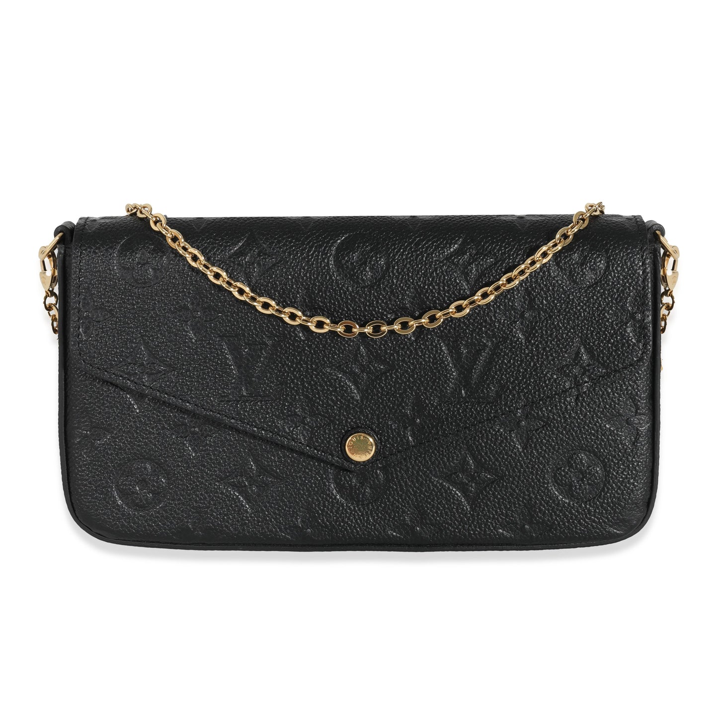 Louis Vuitton  Black Monogram Empreinte FÃ©licie Pochette