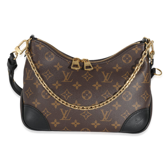 Louis Vuitton  Black Monogram Canvas Boulogne NM