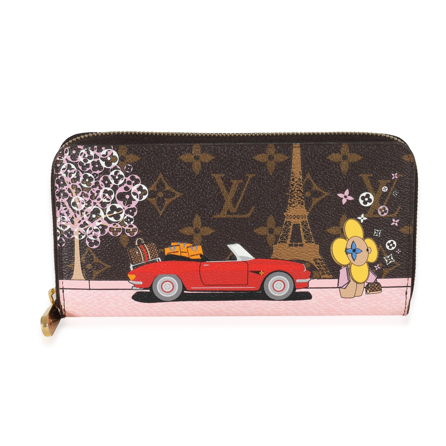 Louis Vuitton  Monogram Canvas Vivienne Christmas Animation Zippy Wallet