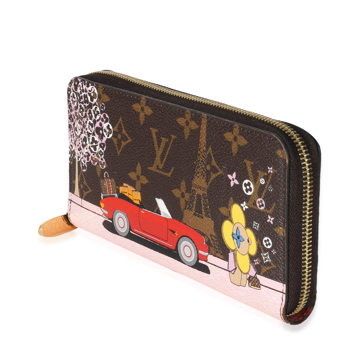 Louis Vuitton  Monogram Canvas Vivienne Christmas Animation Zippy Wallet