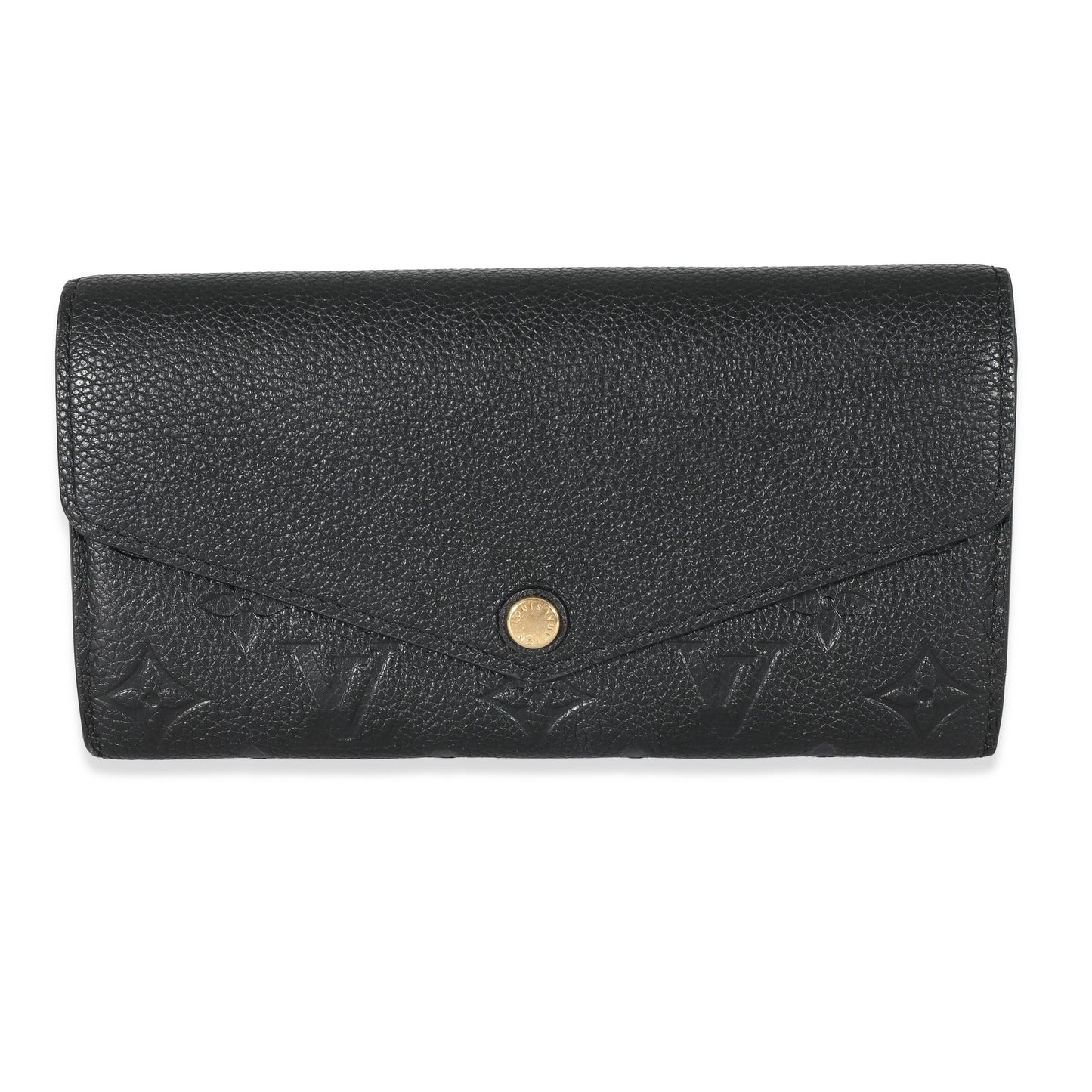 Louis Vuitton  Black Empreinte Sarah Wallet