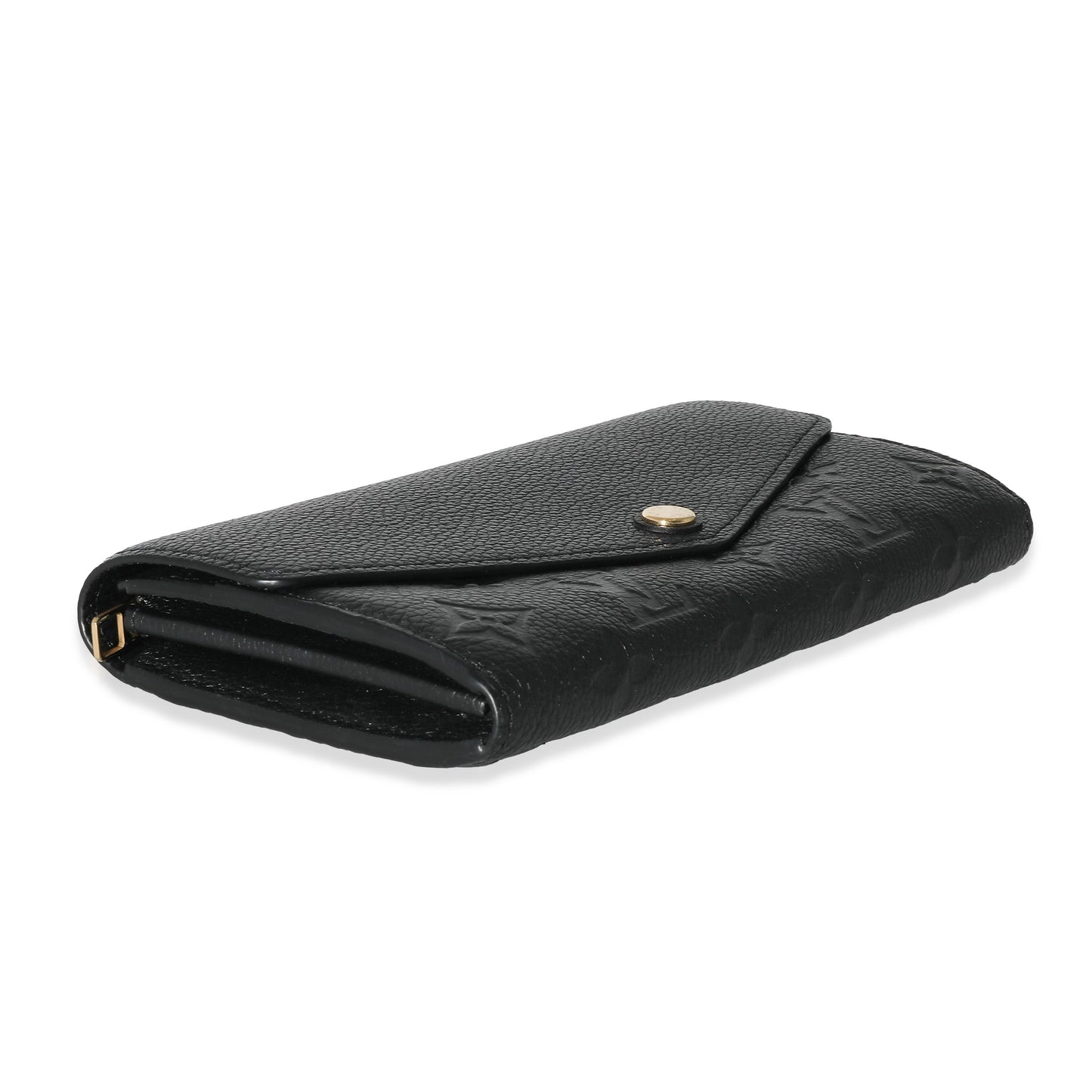 Louis Vuitton  Black Empreinte Sarah Wallet