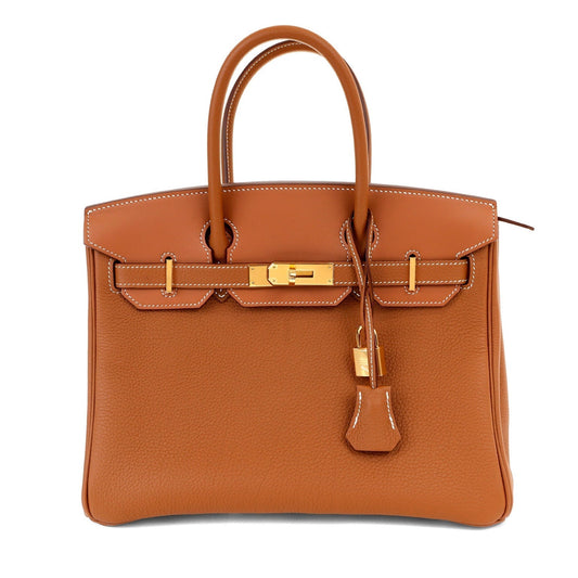 Hermes 30cm 3 in 1 Gold Togo Birkin w/ Gold Hardware