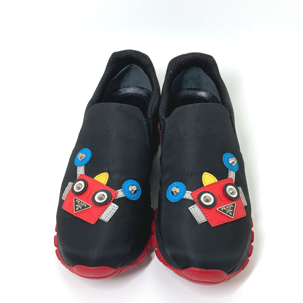 PRADA Slip-on Nylon black Shoes Sneakers robot Women 35