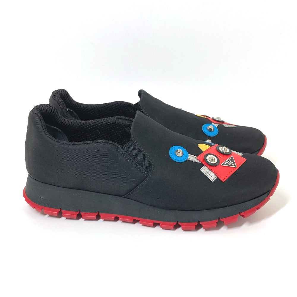 PRADA Slip-on Nylon black Shoes Sneakers robot Women 35