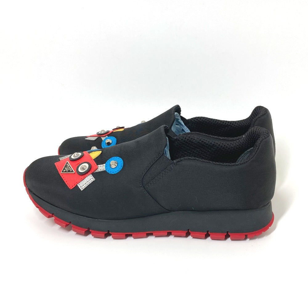 PRADA Slip-on Nylon black Shoes Sneakers robot Women 35