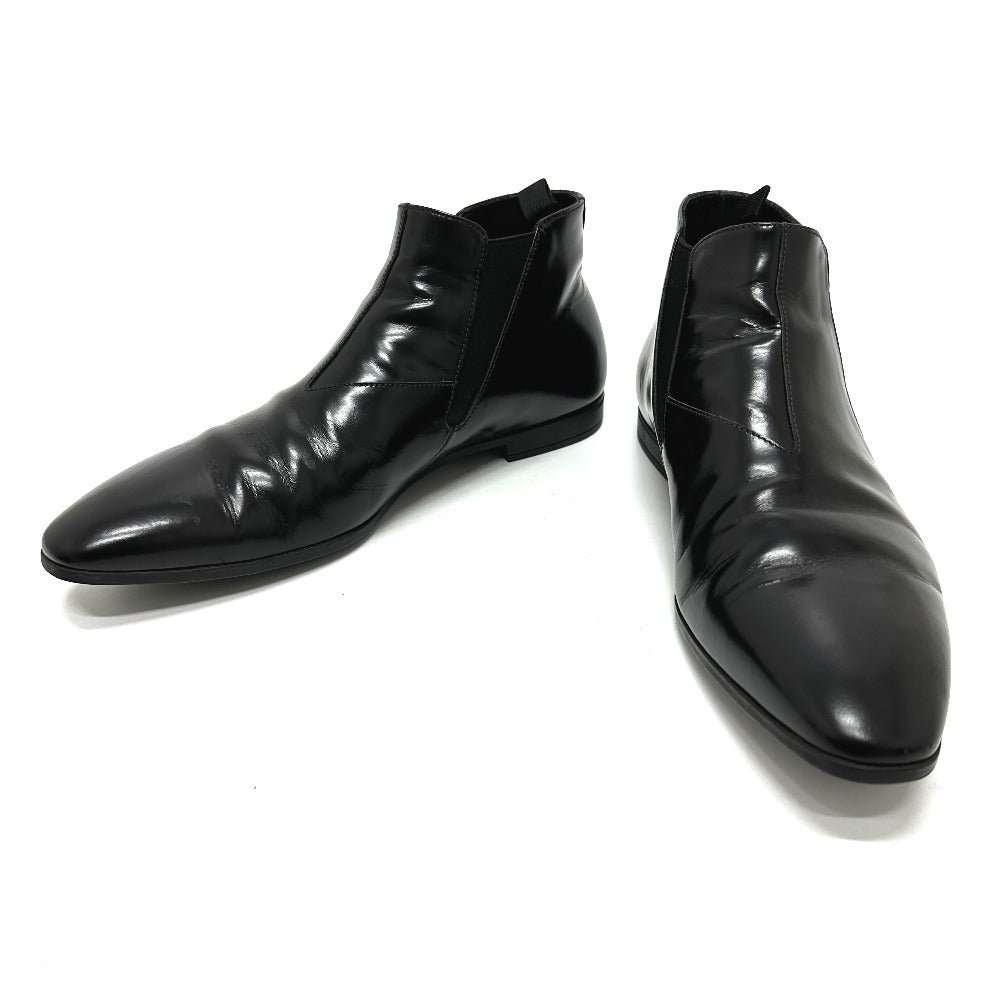 PRADA boots Calf leather black Side Gore 7 1/2