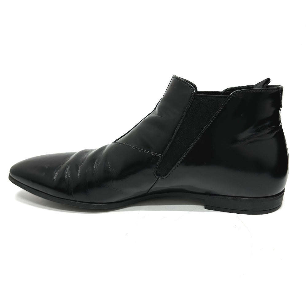 PRADA boots Calf leather black Side Gore 7 1/2