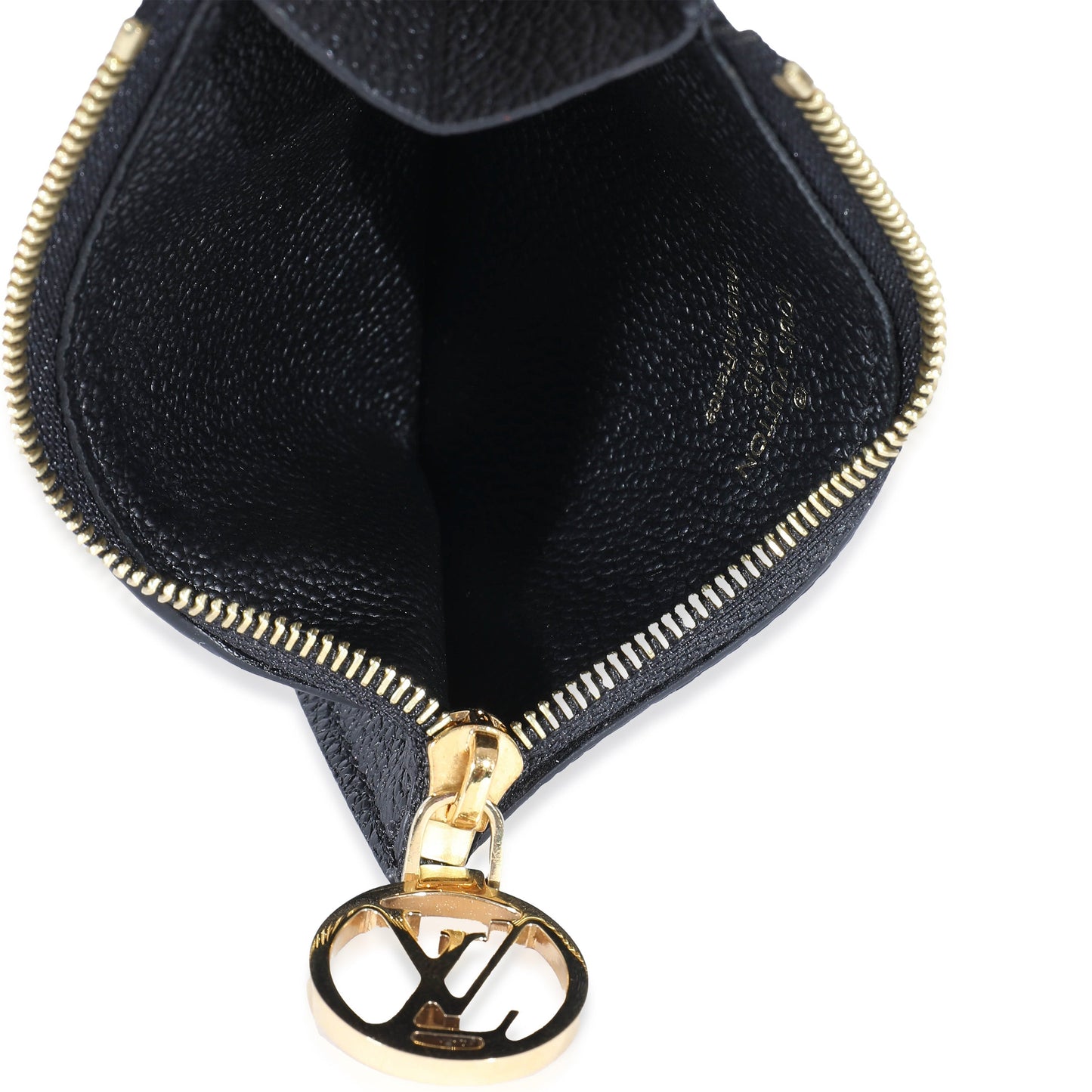 Louis Vuitton  Black Empreinte Romy Card Holder