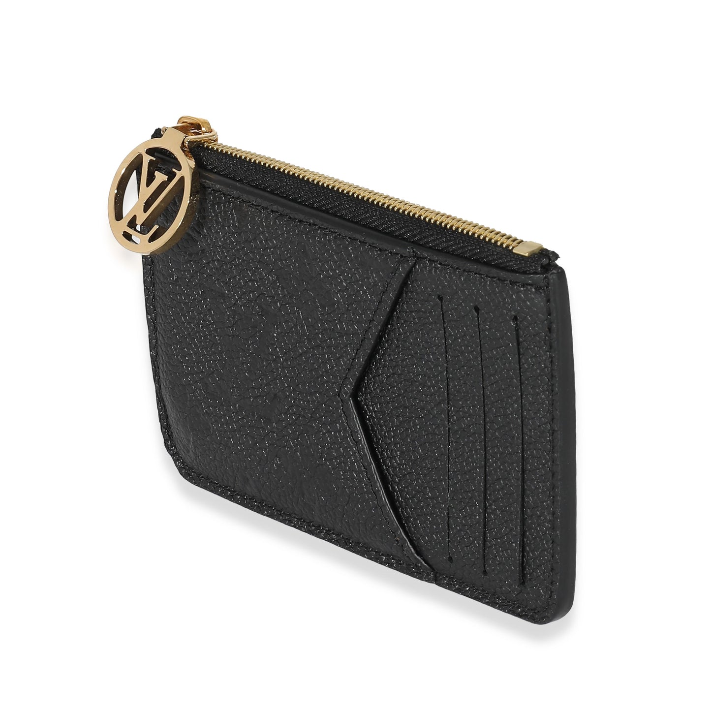 Louis Vuitton  Black Empreinte Romy Card Holder