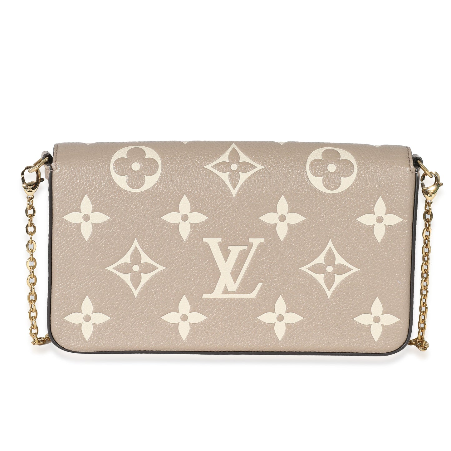 Louis Vuitton Tourterelle Creme Empreinte Monogram Giant Félicie Pochette