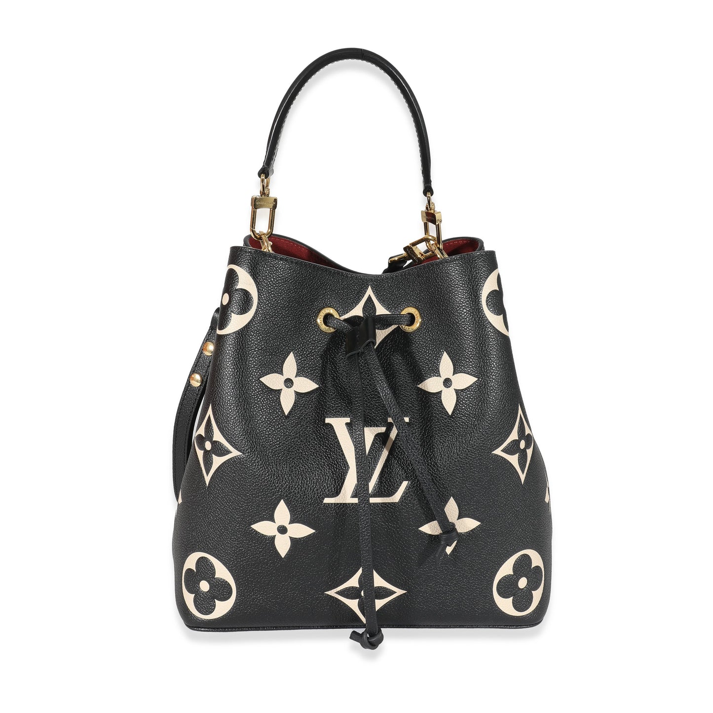 Louis Vuitton Black Beige Monogram Empreinte NéoNoé MM