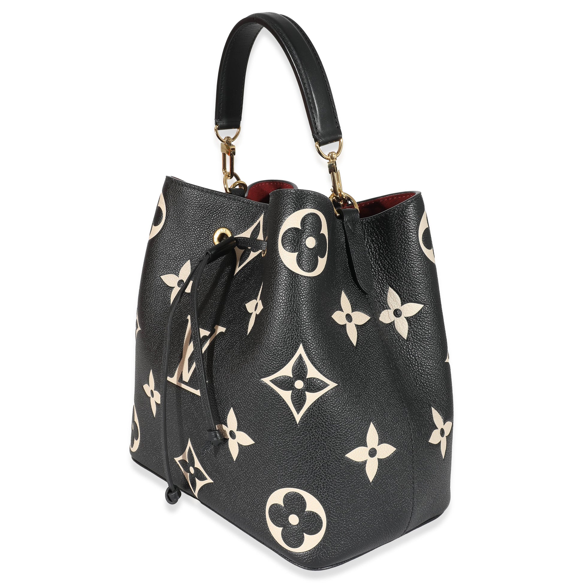 Louis Vuitton Black Beige Monogram Empreinte NéoNoé MM