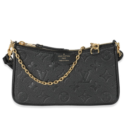Louis Vuitton Black Empreinte Easy Pouch On Strap