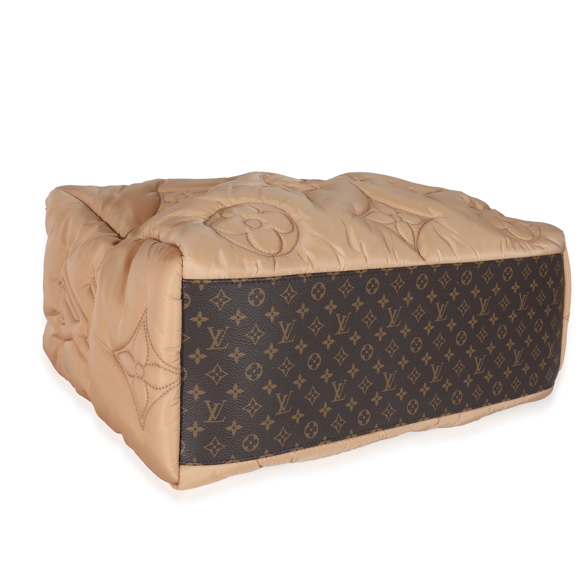 Louis Vuitton Beige Econyl Nylon Monogram Pillow Giant Onthego GM