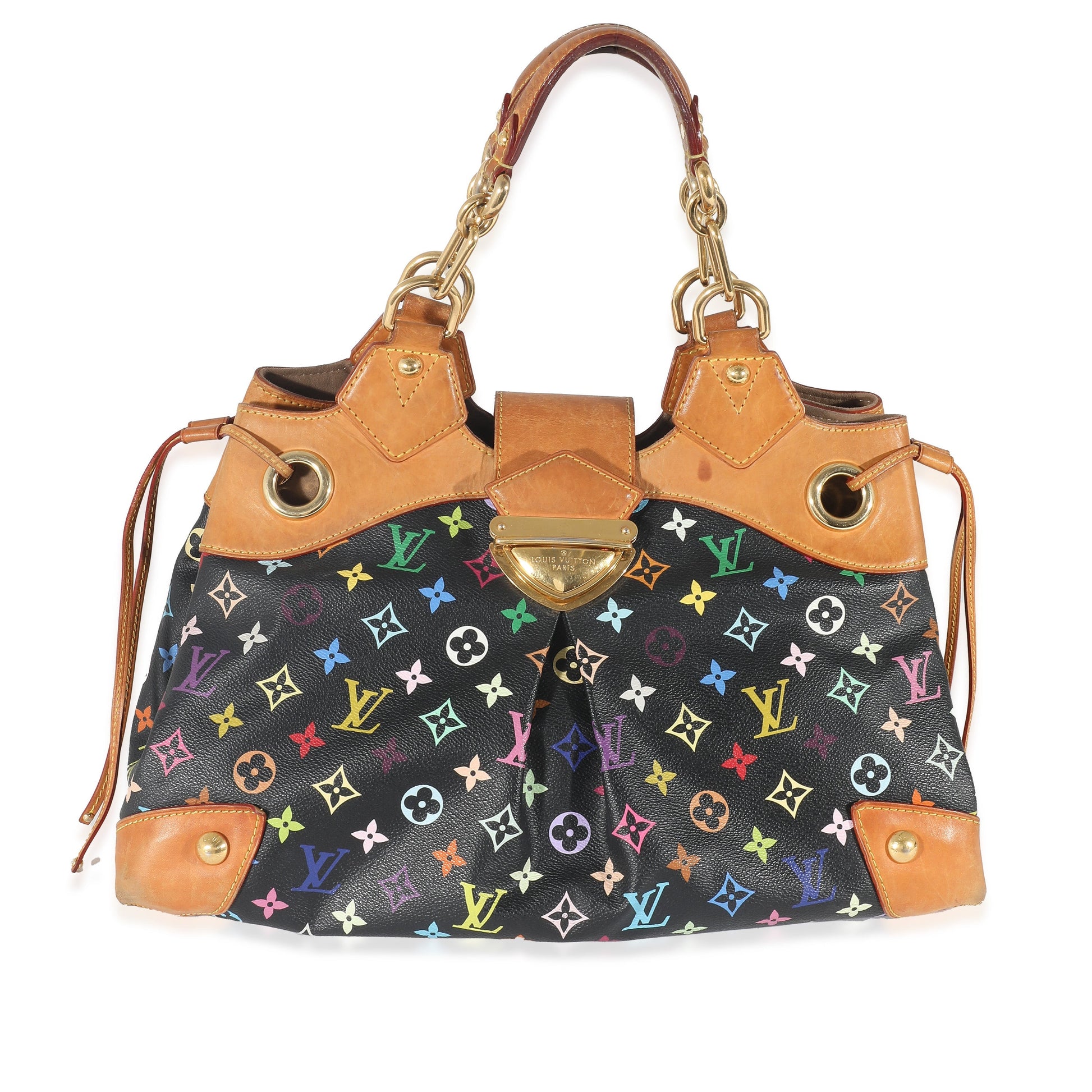 Louis Vuitton x Takashi Murakami Black Monogram Multicolore Canvas Ursula