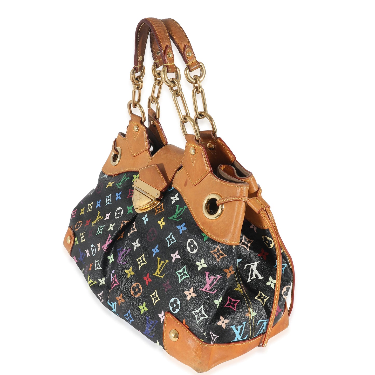 Louis Vuitton x Takashi Murakami Black Monogram Multicolore Canvas Ursula