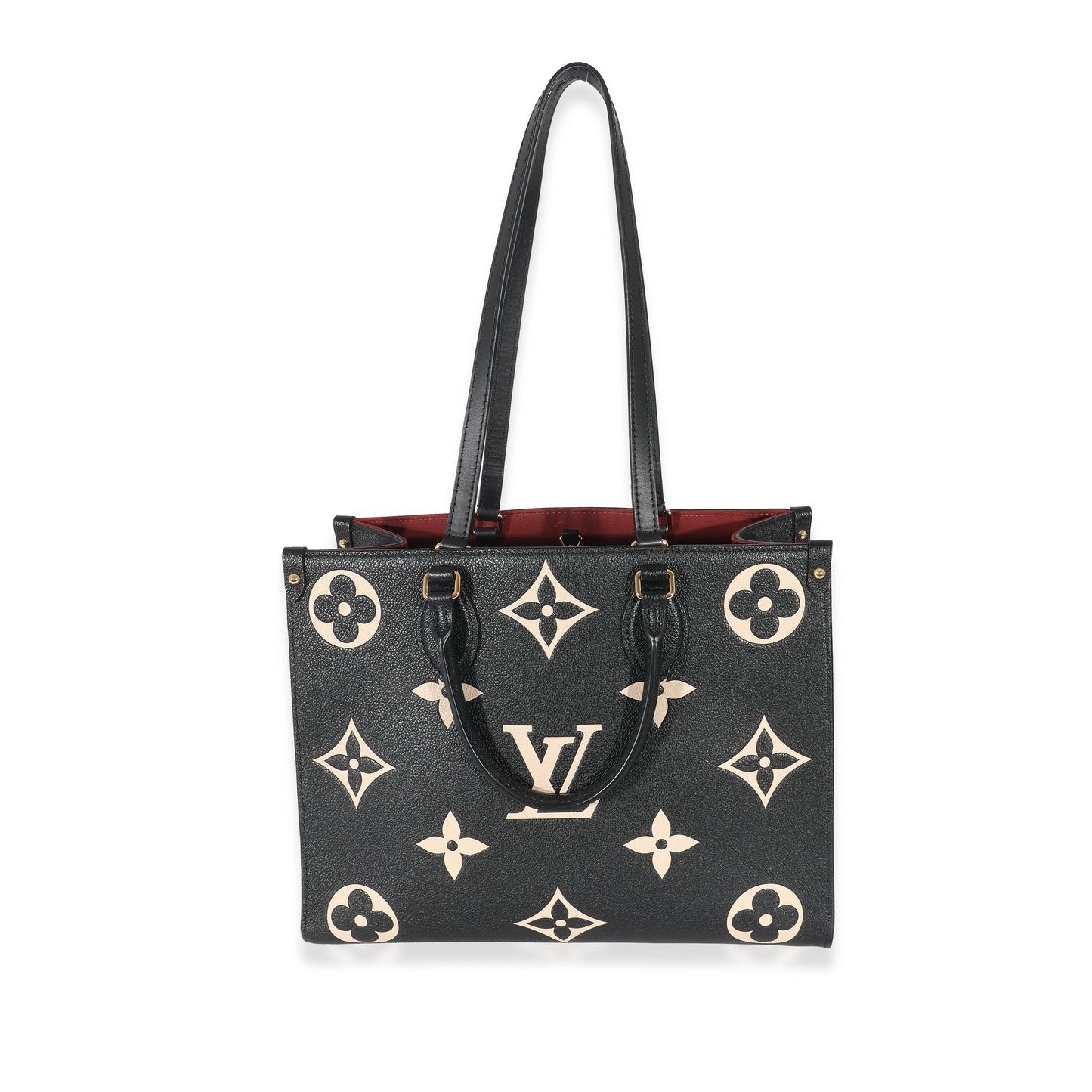Louis Vuitton  Black Beige Monogram Empreinte Onthego MM