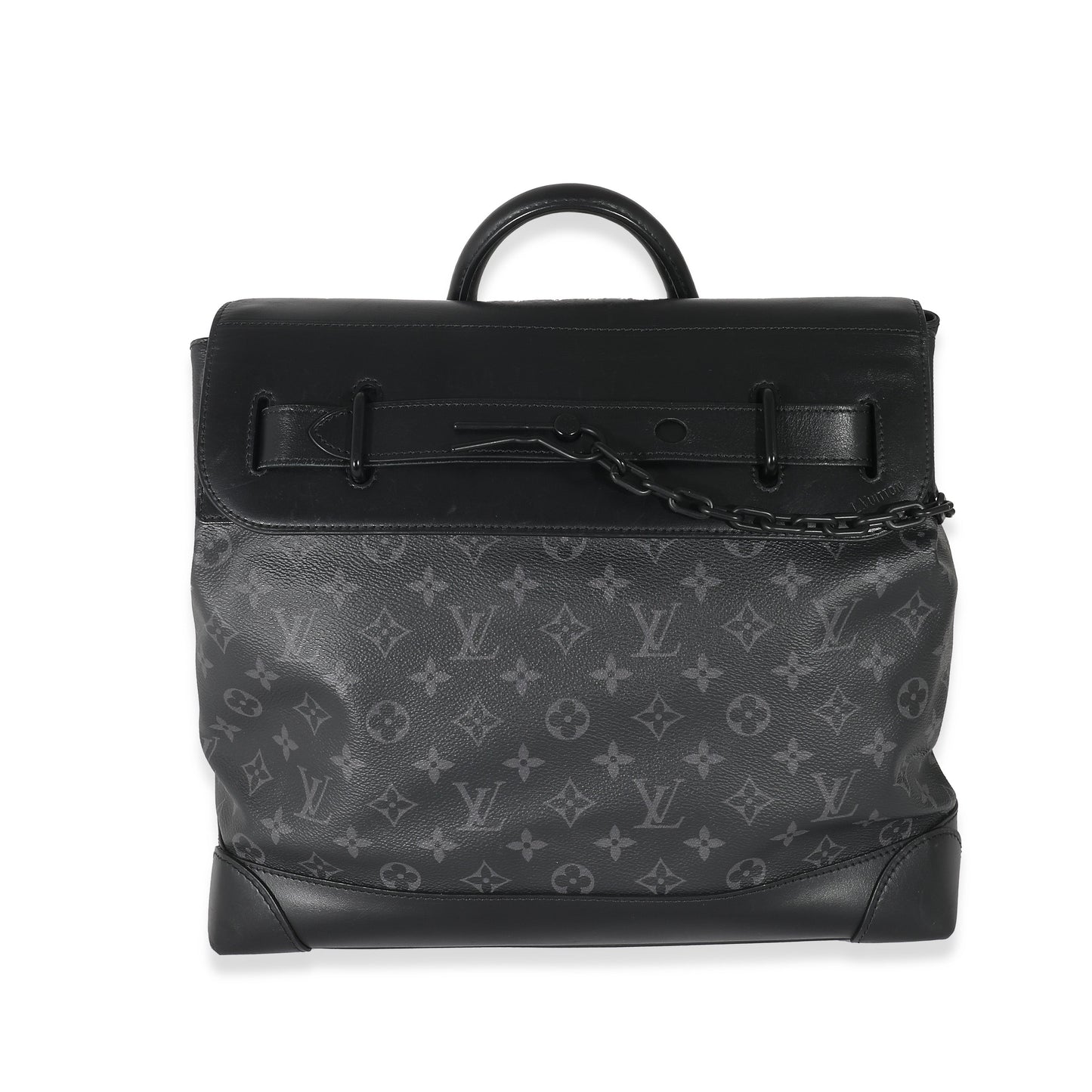 Louis Vuitton Black Taurillon Monogram Eclipse Steamer PM