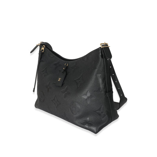 Louis Vuitton Black Monogram Empreinte Carryall MM