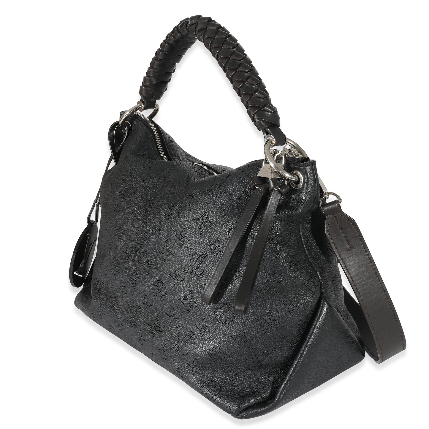 Louis Vuitton Black Monogram Mahina Beaubourg Hobo MM
