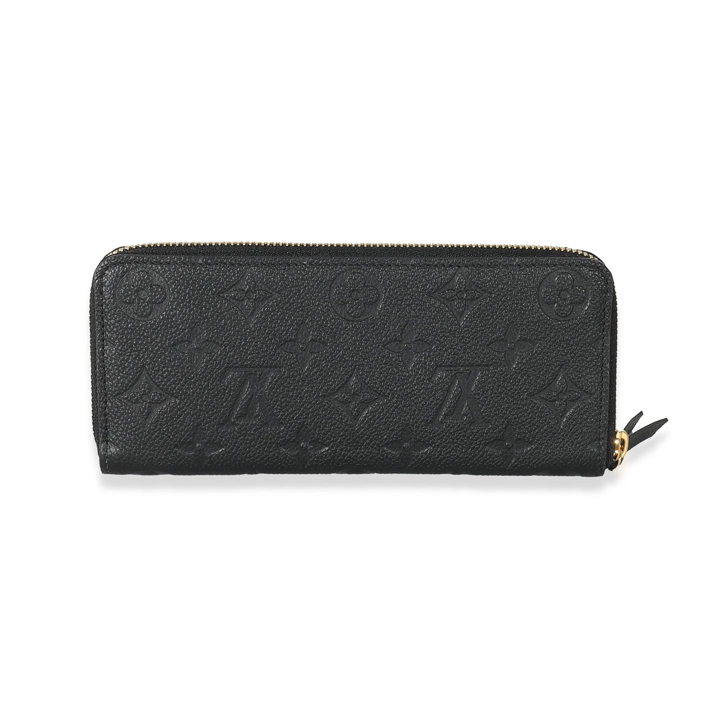 Louis Vuitton  BlackÂ MonogramÂ Empreinte Clemence Wallet