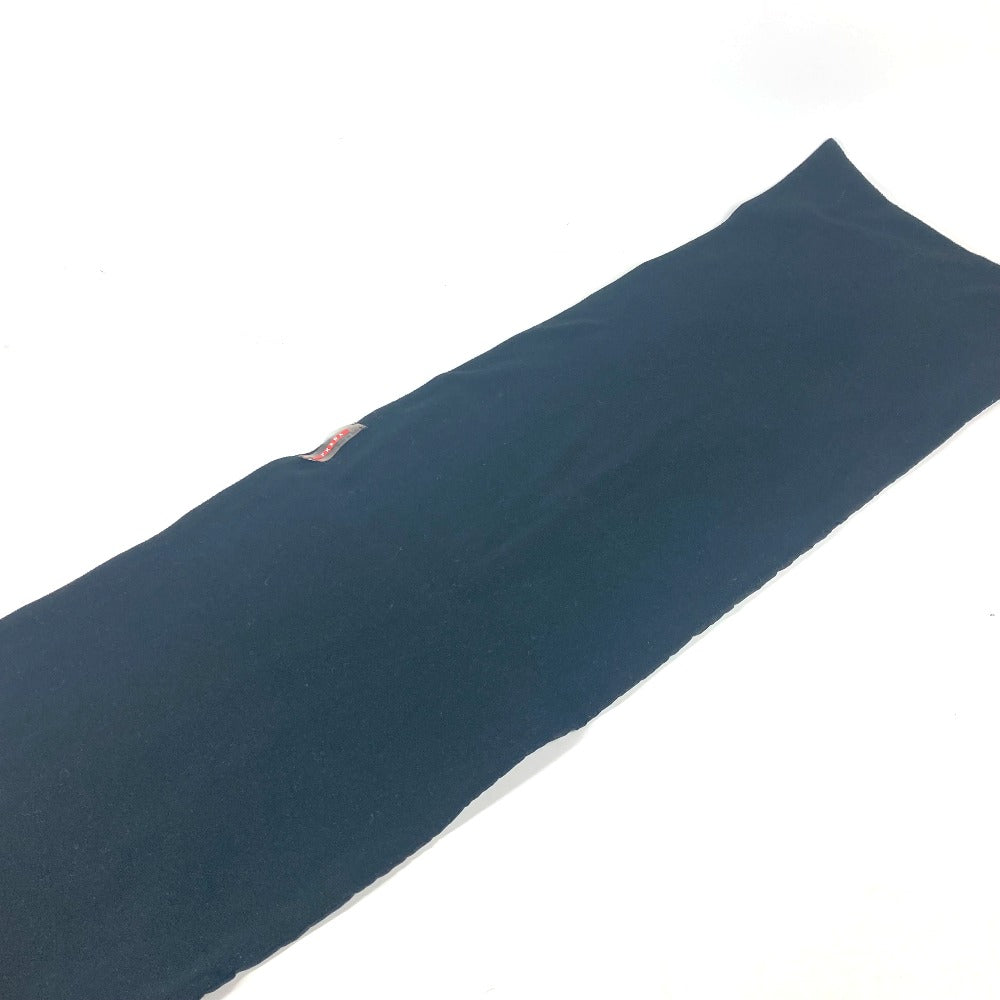 PRADA Scarf Nylon black Sports logo unisex(Unisex)