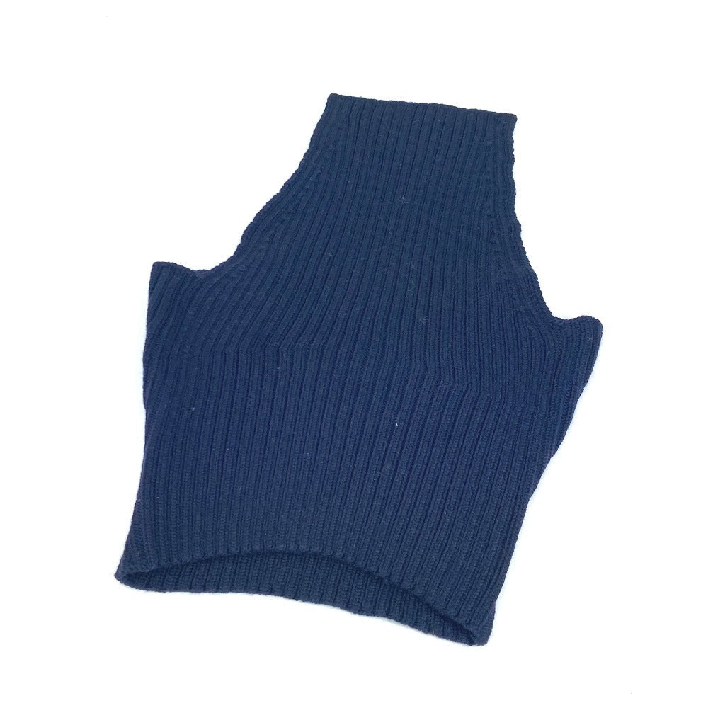 PRADA Scarf wool Navy neck warmer unisex(Unisex)