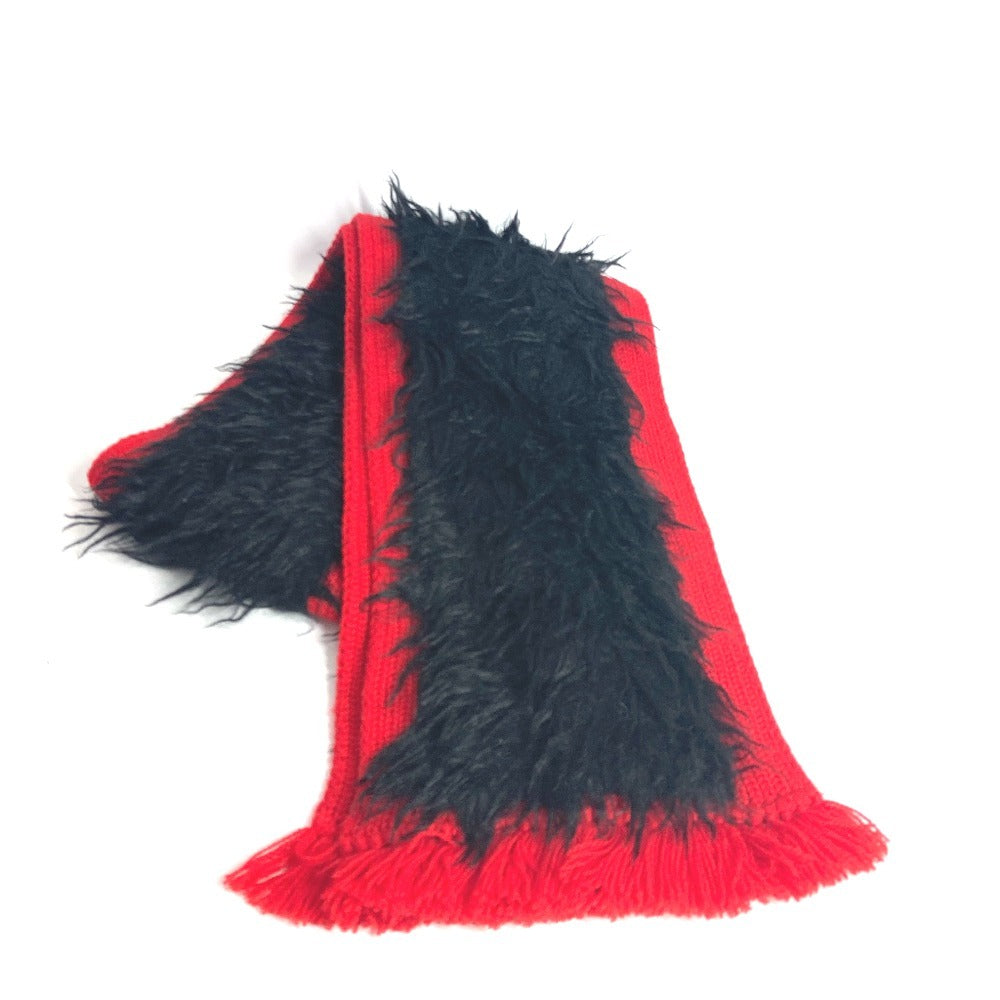 PRADA Scarf Wool, Cotton black By color unisex(Unisex)
