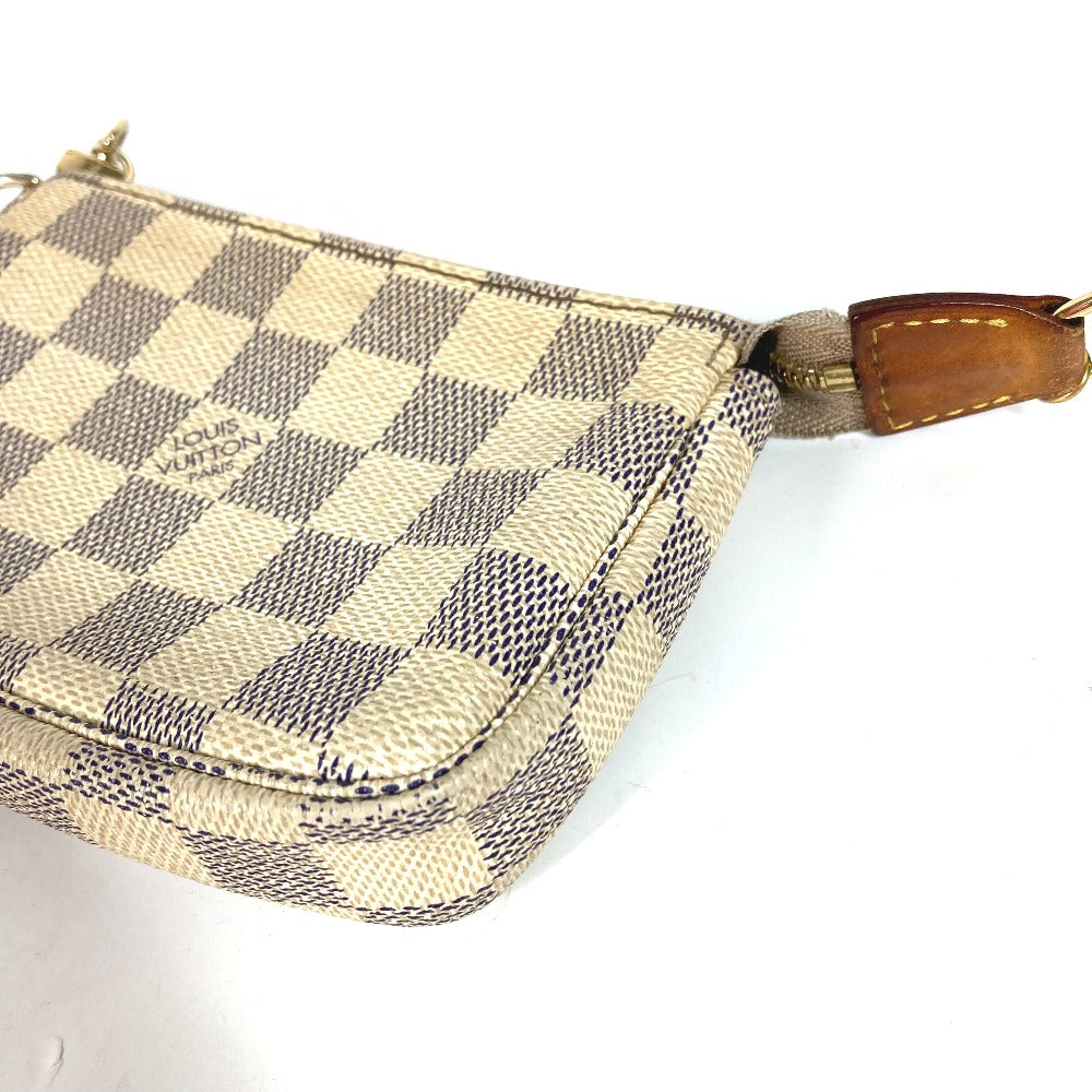 LOUIS VUITTON Handbag Damier Azur Canvas white Damier Azur Mini Pochette Accessoires Women