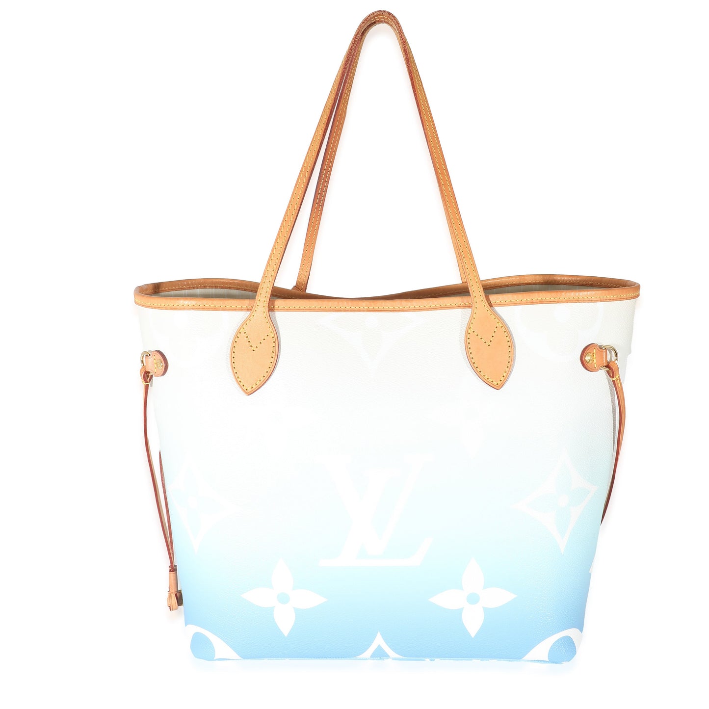 Louis Vuitton Blue White Giant Monogram Canvas By The Pool Neverfull MM