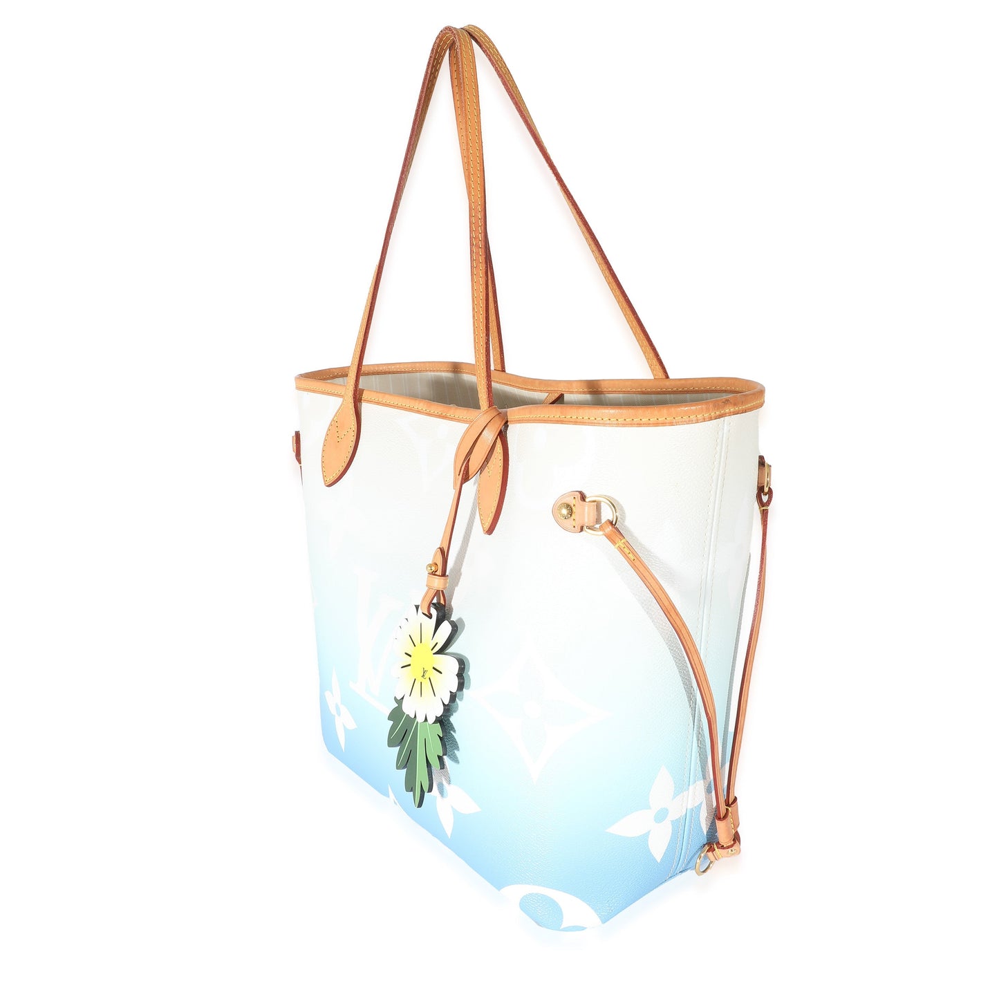 Louis Vuitton Blue White Giant Monogram Canvas By The Pool Neverfull MM