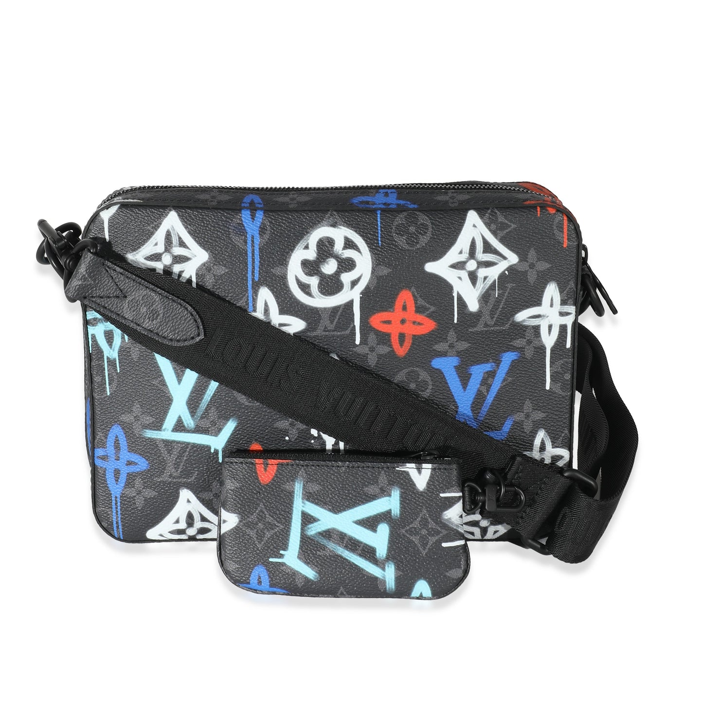 Louis Vuitton Monogram Eclipse Graffiti Trio Messenger