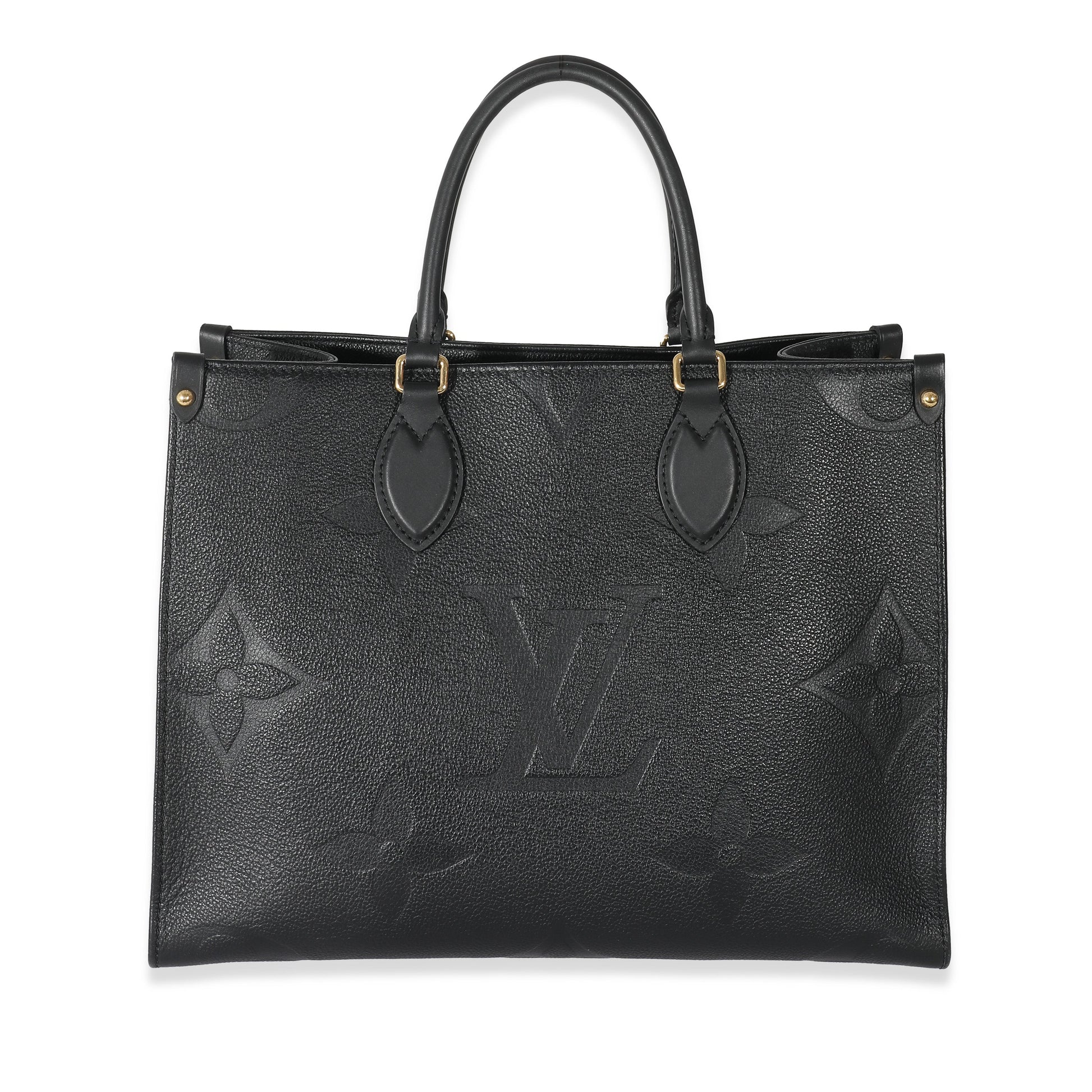 Louis Vuitton Black Monogram Empreinte Giant Onthego MM